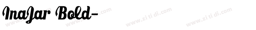 InaJar Bold字体转换